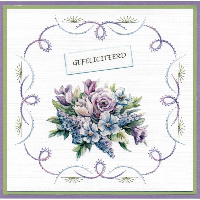 3D Push Out - Yvonne Creations - Blooming Blue - Larkspur