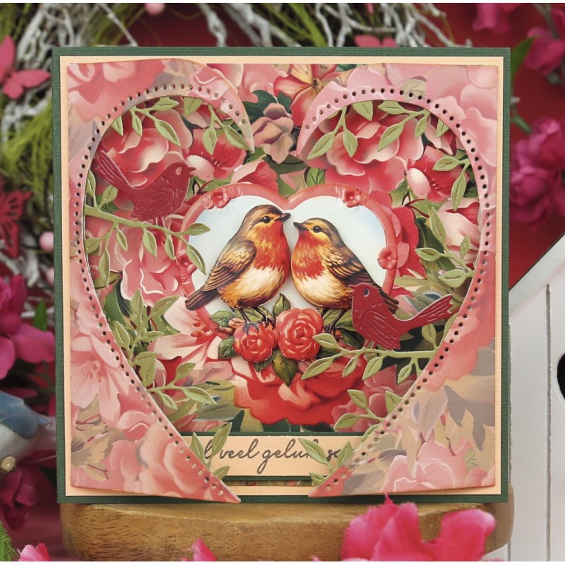 3D Cutting Sheets - Berries Beauties - Romantic Birds - Romantic Robin