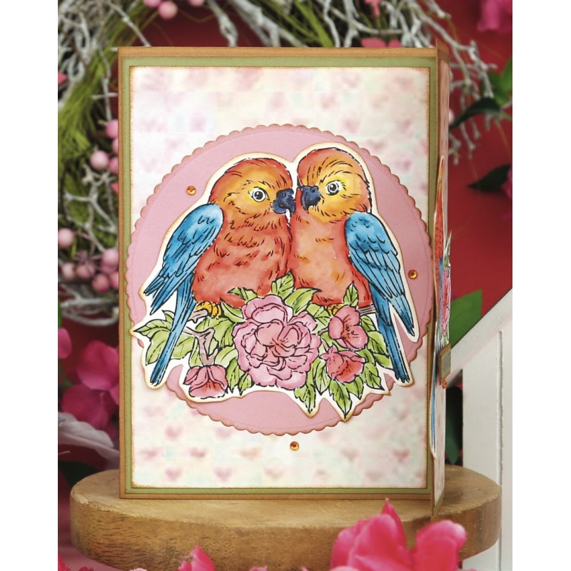 Clear Stamps - Berries Beauties - Romantic Birds - Parrots
