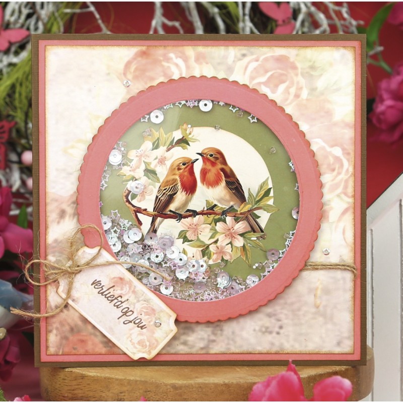 3D Push Out - Berries Beauties - Romantic Birds - Romantic Robin