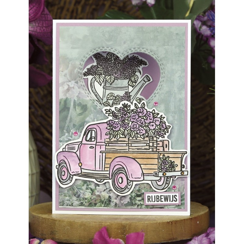 Clear Stamps - Berries Beauties - Lovely Lilacs - Pick-up Truck