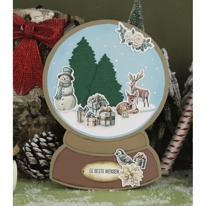 Stencil - Card Deco Essentials - Enchanting Globe - A5
