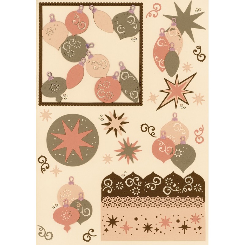 Dies - Amy Design - Frosted Gold Christmas - Frosted Gold Baubles