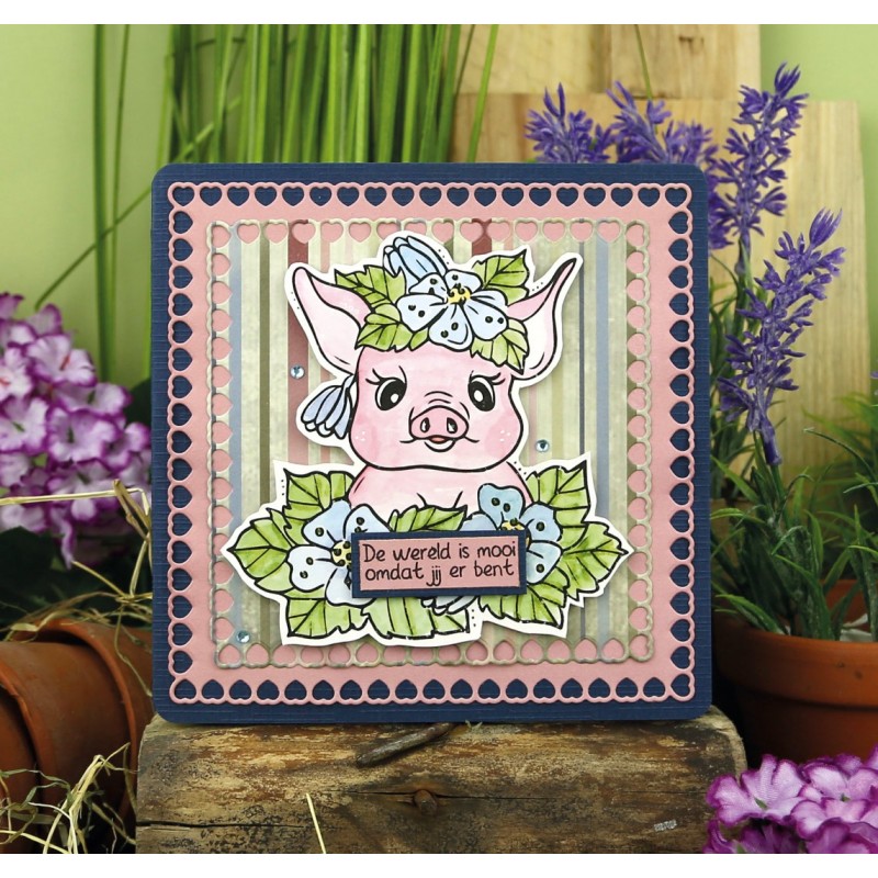 Clear Stamps - Precious Marieke - All About Animals - Pig