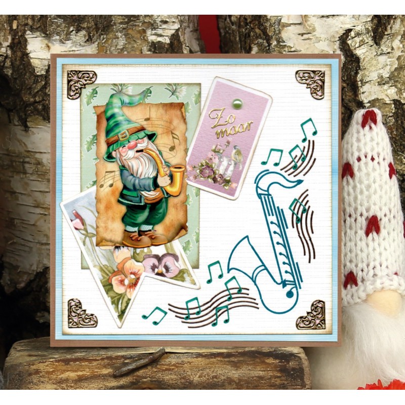 3D Push Out - Yvonne Creations - Great Gnomes - Music Gnomes