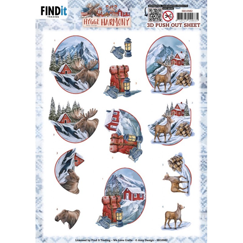 3D Push Out - Amy Design - Hygge Harmony - Moose