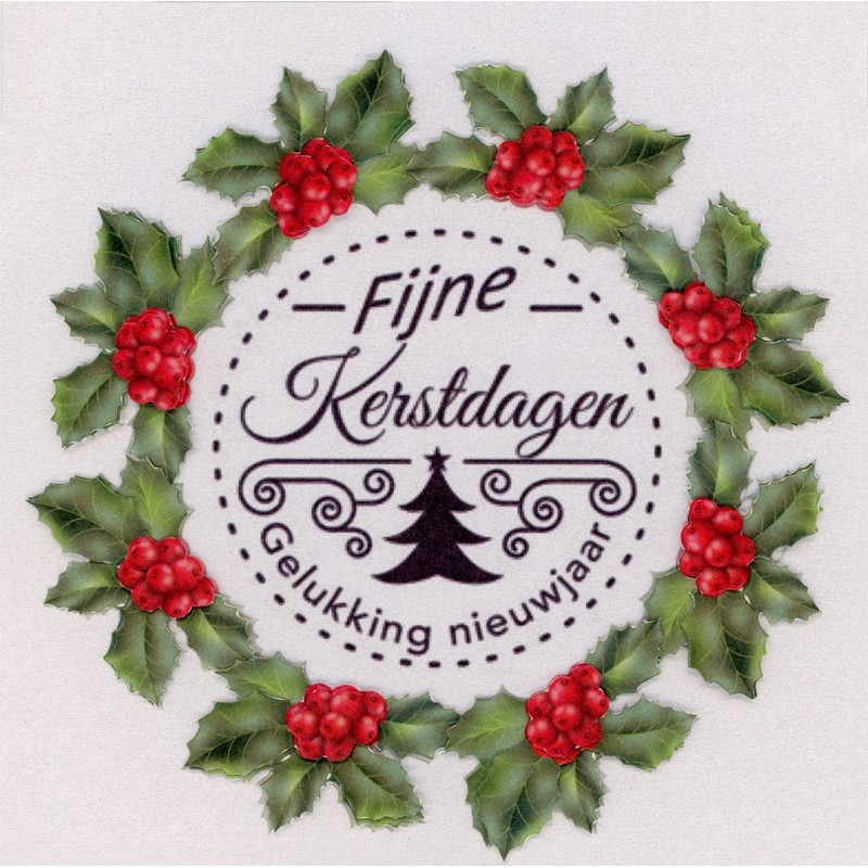 Flower Fun serie 016 kerst tekst