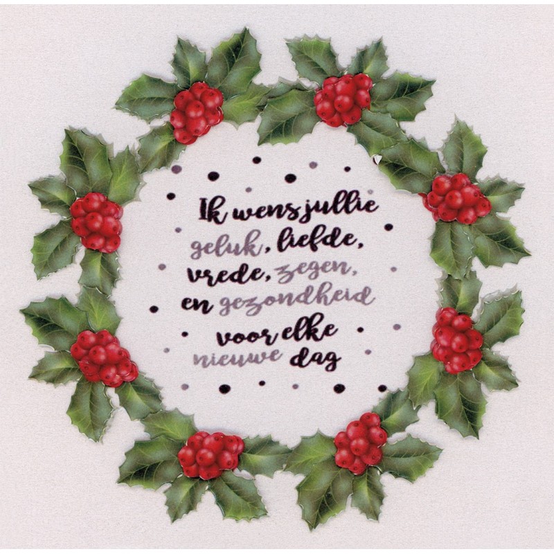 Flower Fun serie 016 kerst tekst
