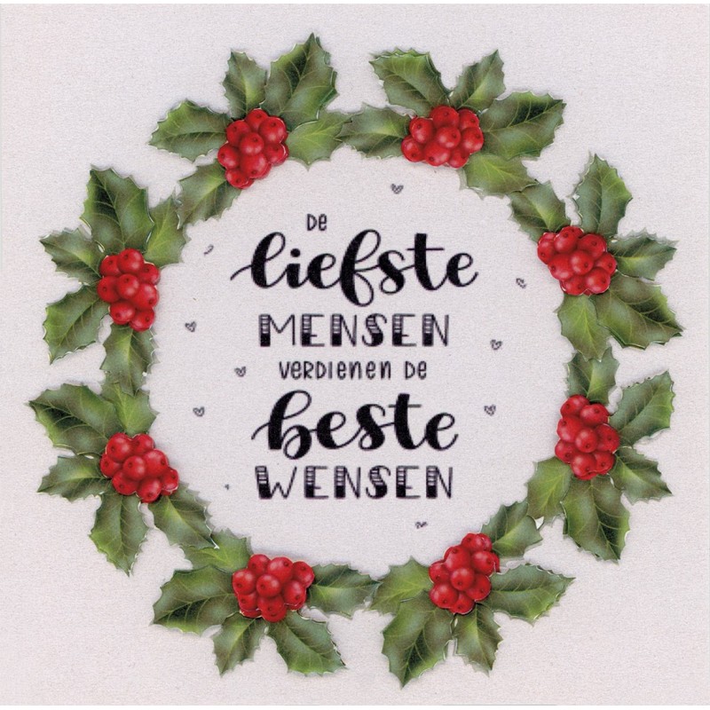 Flower Fun serie 016 kerst tekst