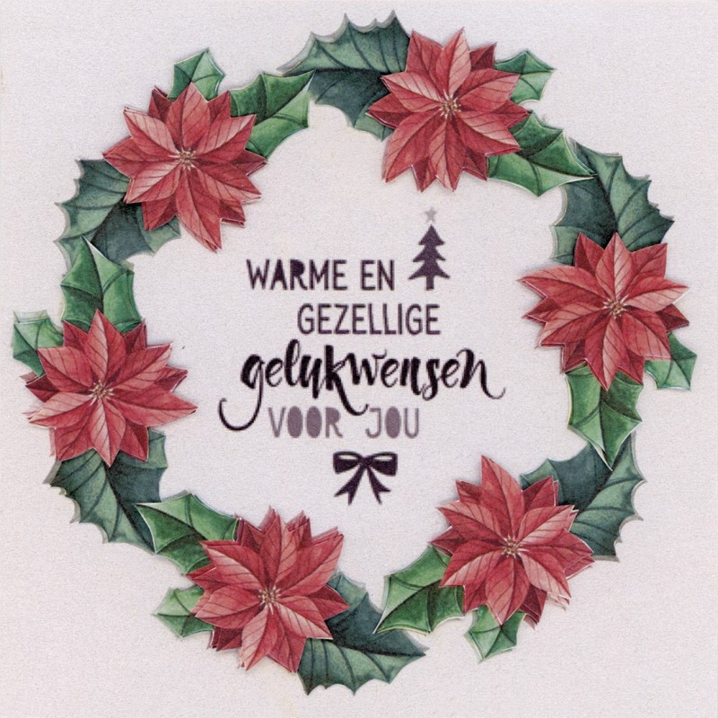 Flower Fun serie 020 kerst tekst