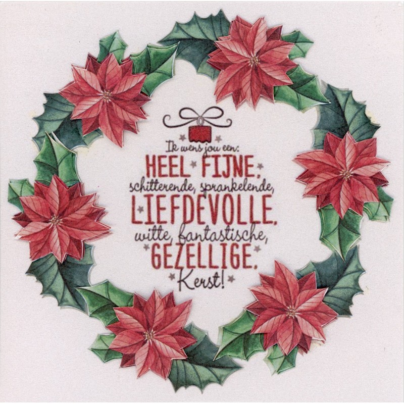 Flower Fun serie 020 kerst tekst