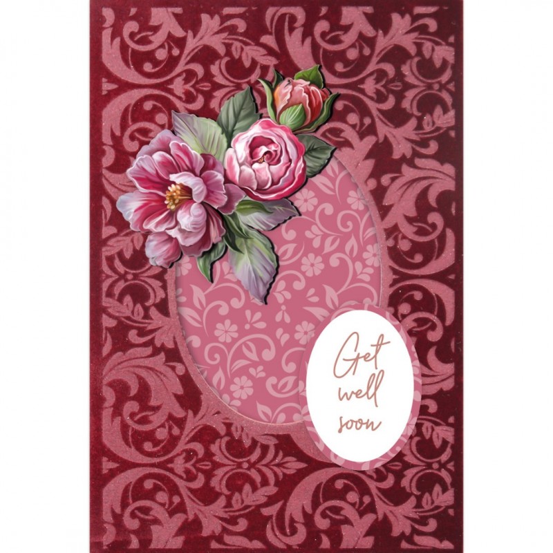 3D and Do - Velvet Cards A6 - Amy Design - Peonies