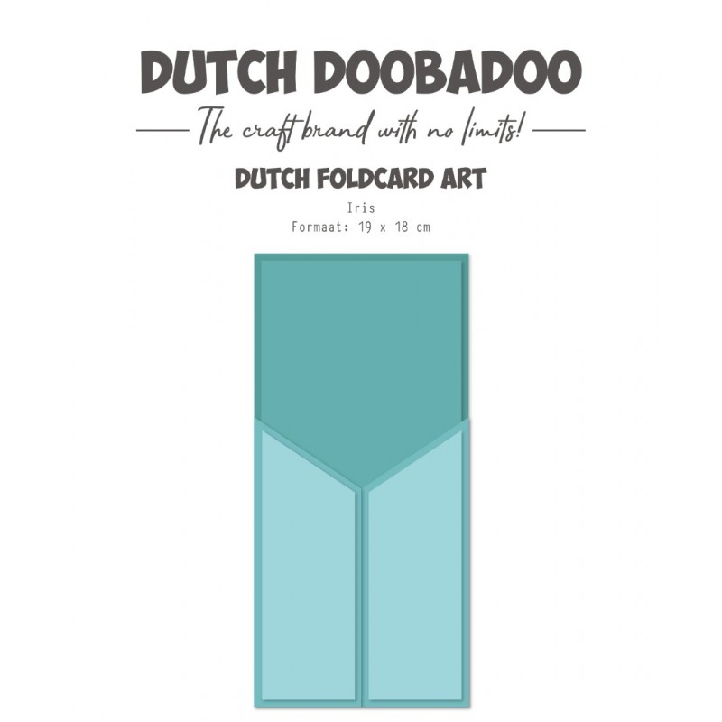Fold Card Art - DDBD - Iris - A4 Fold Card Art - DDBD - Iris - A4