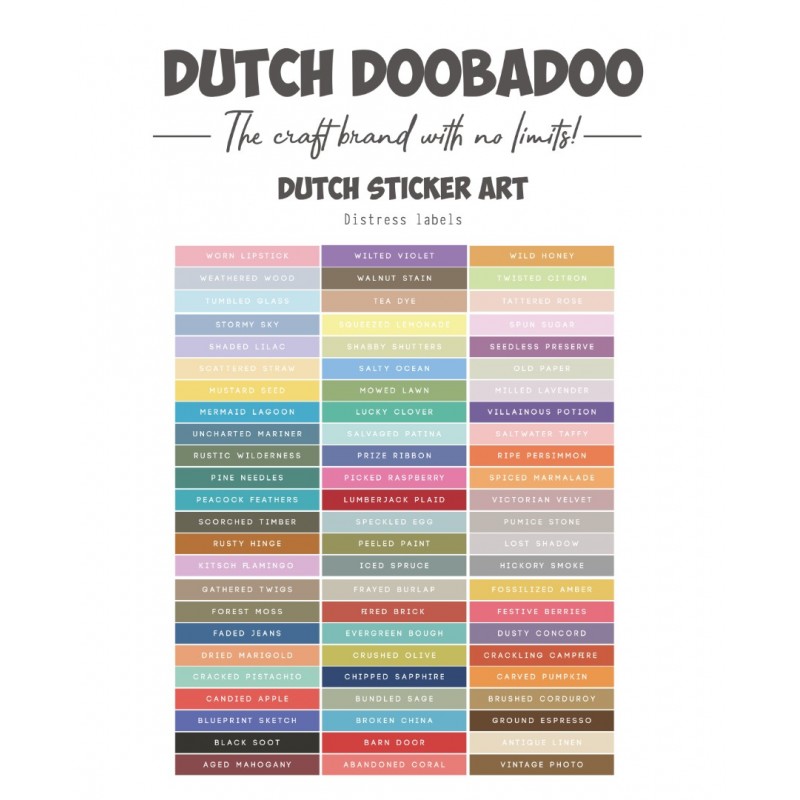 Dutch Sticker Art - DDBD - Distress Oxide strips