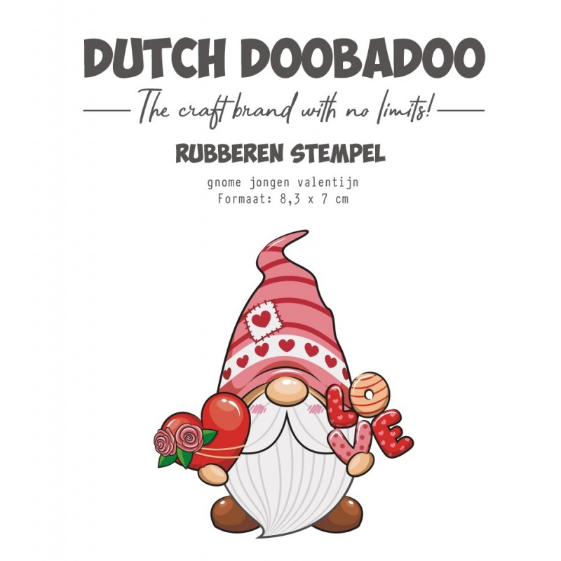 Rubber stamp - DDBD - Gnome Boy Love