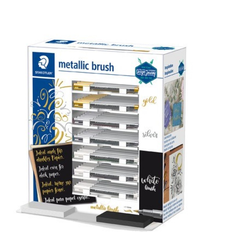 Staedtler Display Metallic Brush, inhoud 70 stuks Staedtler Display Metallic Brush, inhoud 70 stuks