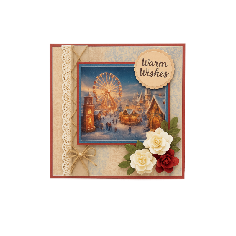 Scenery Push out - Berries Beauties - Snowy Winter Carnival - Square