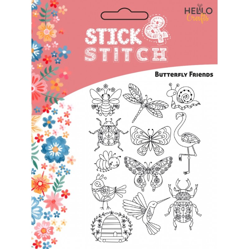 Stick and Stitch Butterfly Friends Stick and Stitch Butterfly Friends