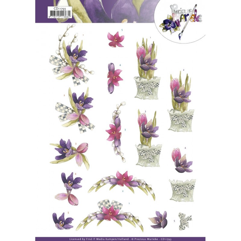 3D Cutting Sheet - Precious Marieke - Crocus