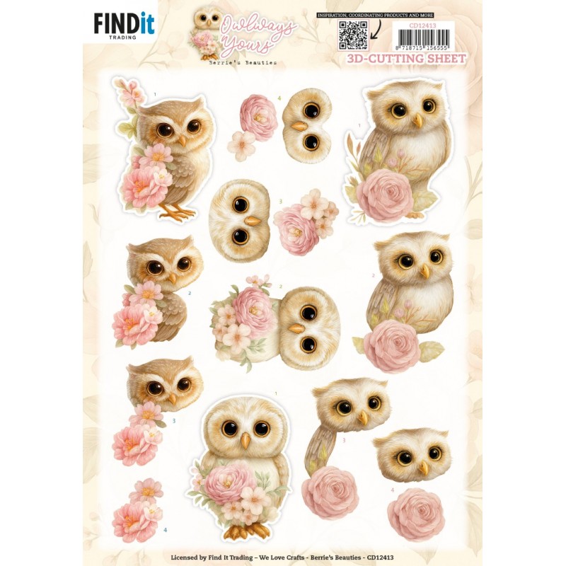 3D Cutting Sheet - Berries Beauties - Owlways Yours - Blossom 3D Cutting Sheet - Berries Beauties - Owlways Yours - Blossom