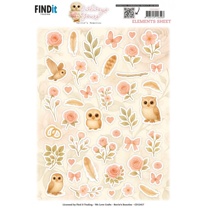 Cutting Sheet - Berries Beauties - Owlways Yours - Small Elements Cutting Sheet - Berries Beauties - Owlways Yours - Small Elements