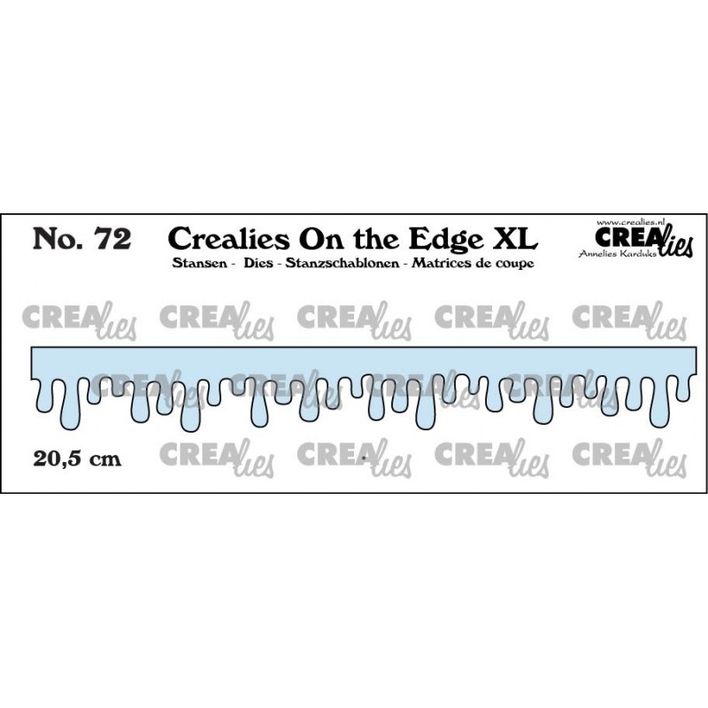 Crealies Die – Icicles with Dripping Honey and Frosting XL