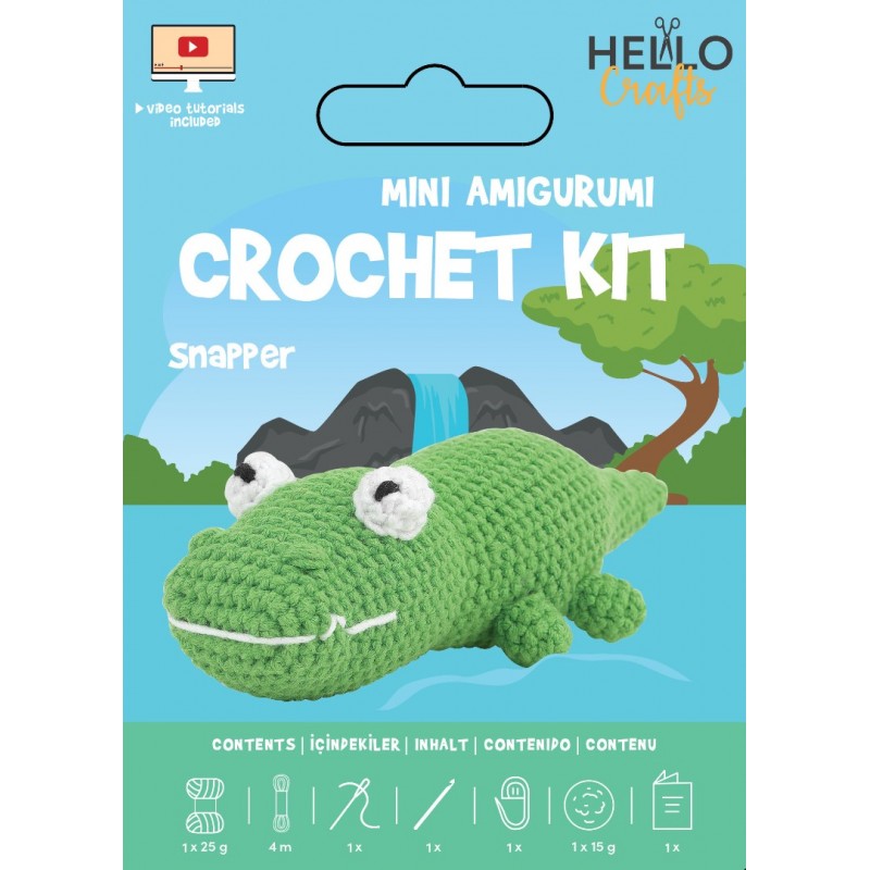 Knitty Critters - Easy Amigurumi Kit - Snapper Knitty Critters - Easy Amigurumi Kit - Snapper