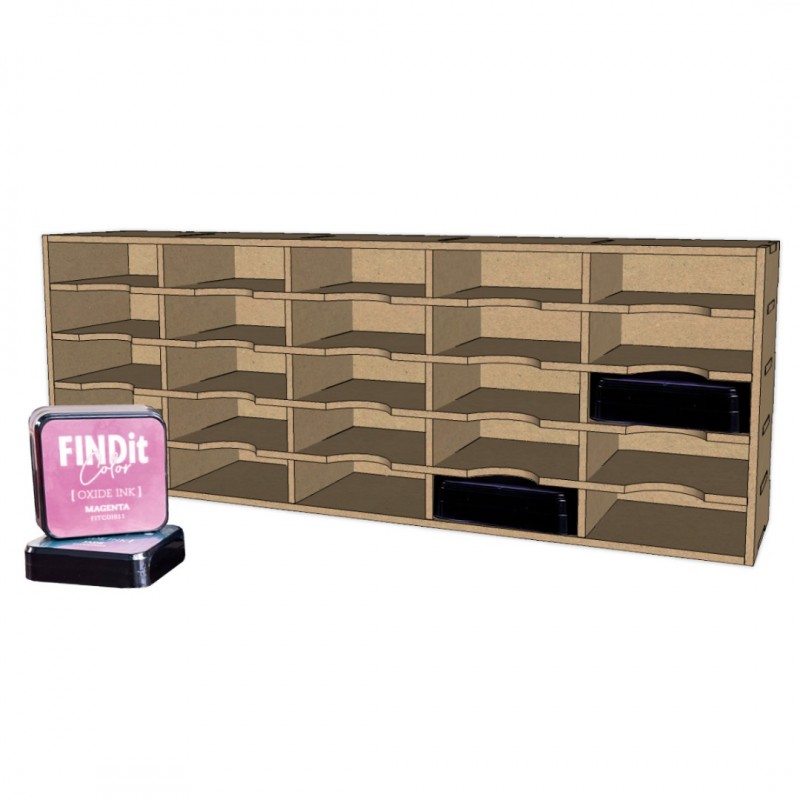Ink Pad Box – Organizer voor 25 inktkussens