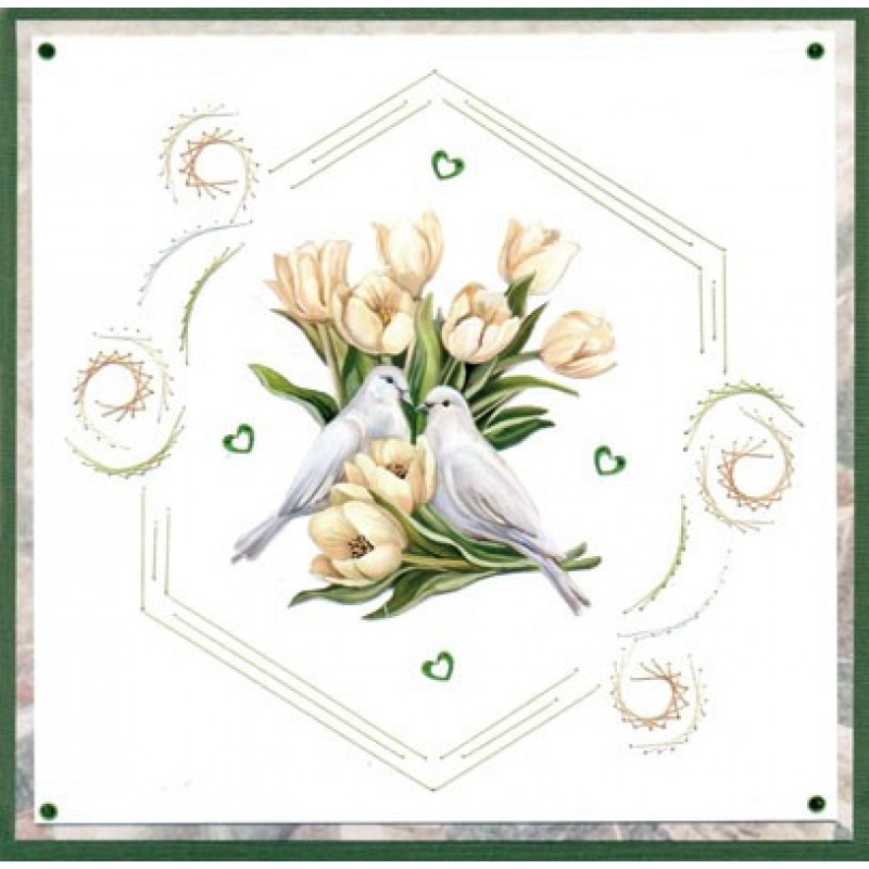 3D Push out Sheet - Amy Design - Tulip Dreams - Romantic Tulips