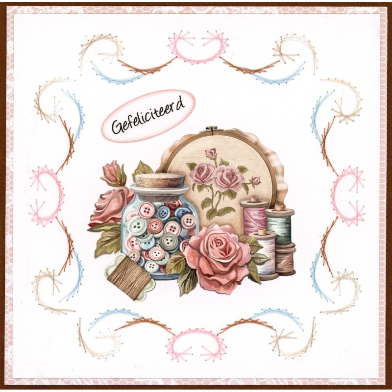 3D Push out Sheet - Amy Design - Sewing Serenity - Stitching
