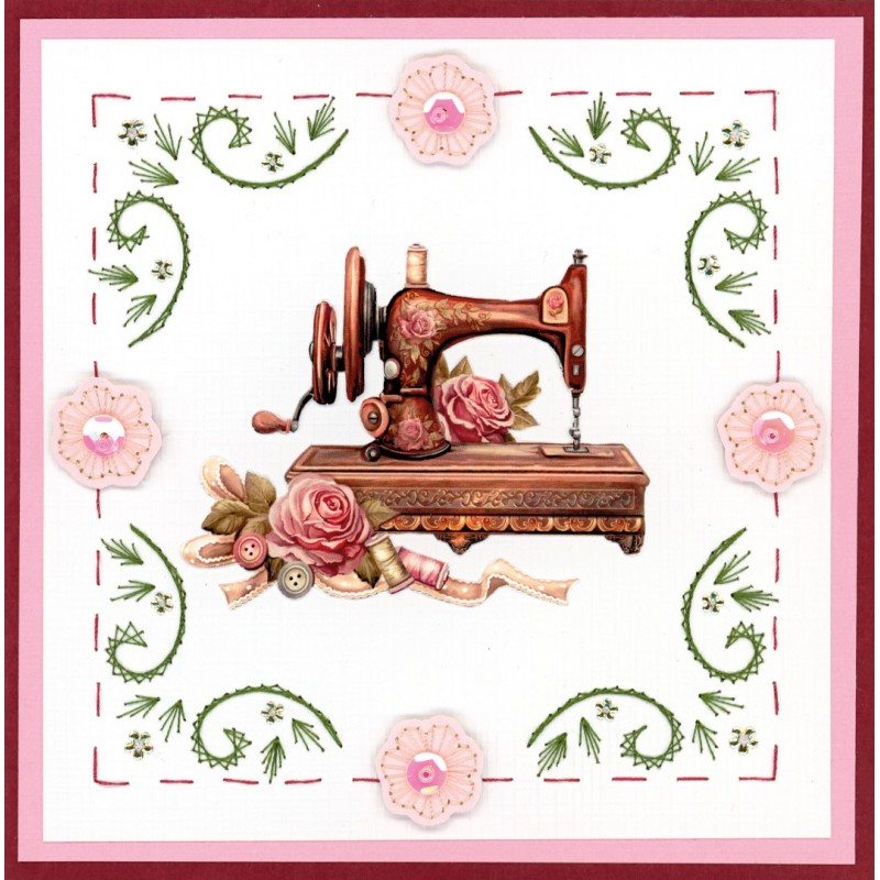3D Push out Sheet - Amy Design - Sewing Serenity - Sewing Machine