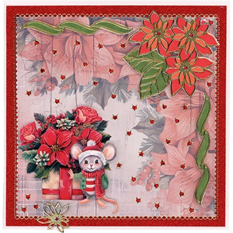 3D Cutting Sheet - Yvonne Ceations - Floral Christmas- Mini