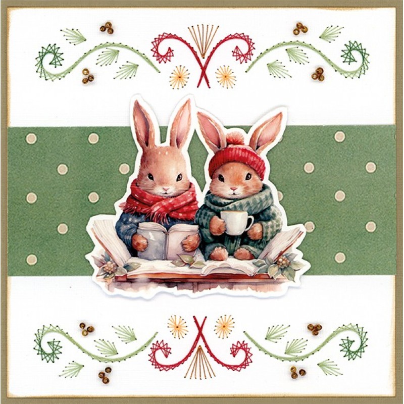 3D Cutting Sheet - Berries Beauties - Winter Bunnies - Mini