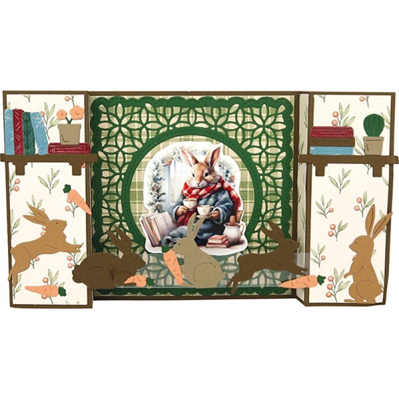 Dies - Berries Beauties - Winter Bunnies - Bunny Frame