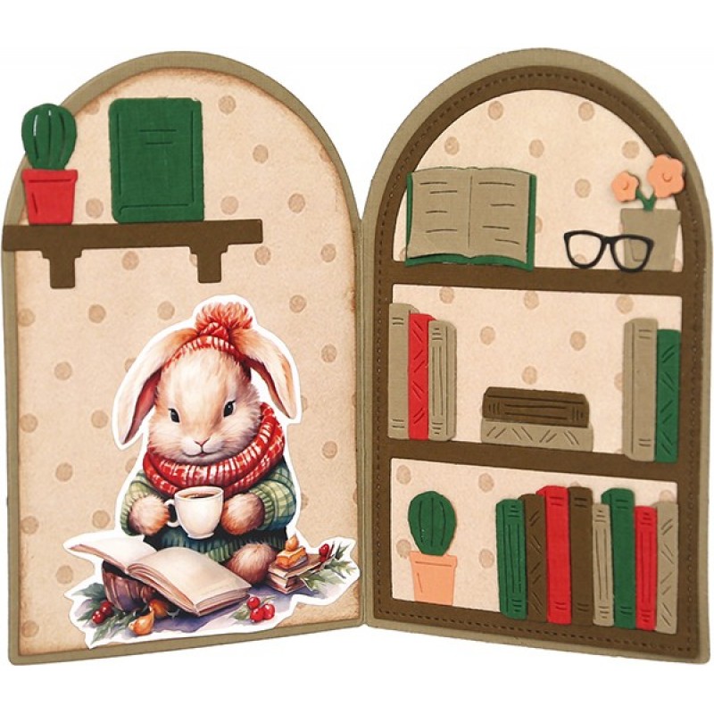 Paperpack - Berries Beauties - Winter Bunnies 20 x 20 cm