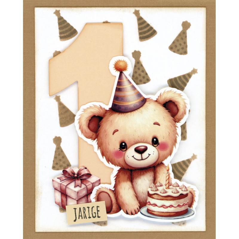 3D Push out Sheet - Berries Beauties - Teddy - Transport