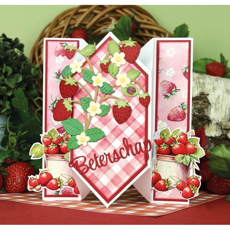 Paperpack - Berries Beauties - Sweet Strawberries 20 x 20 cm