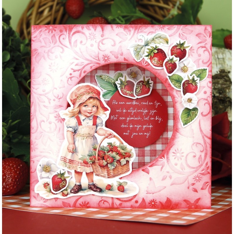 Paperpack - Berries Beauties - Sweet Strawberries 20 x 20 cm