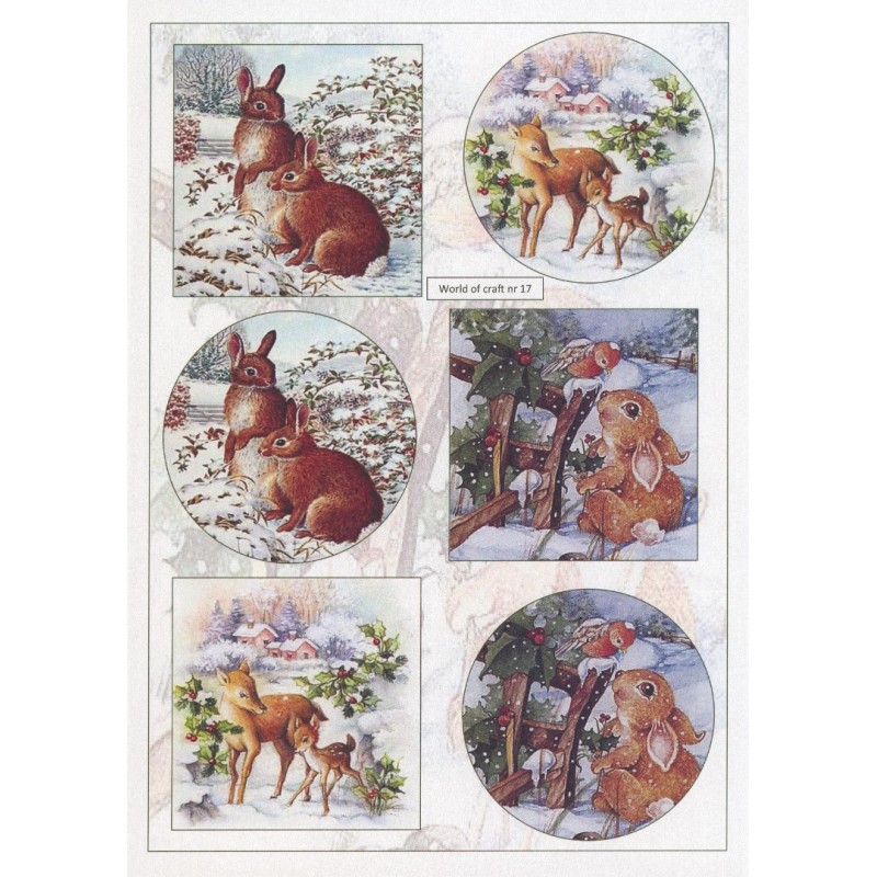 Cutting Sheet - WOC - nr 17 - Winter Forest Friends Cutting Sheet - WOC - nr 17 - Winter Forest Friends