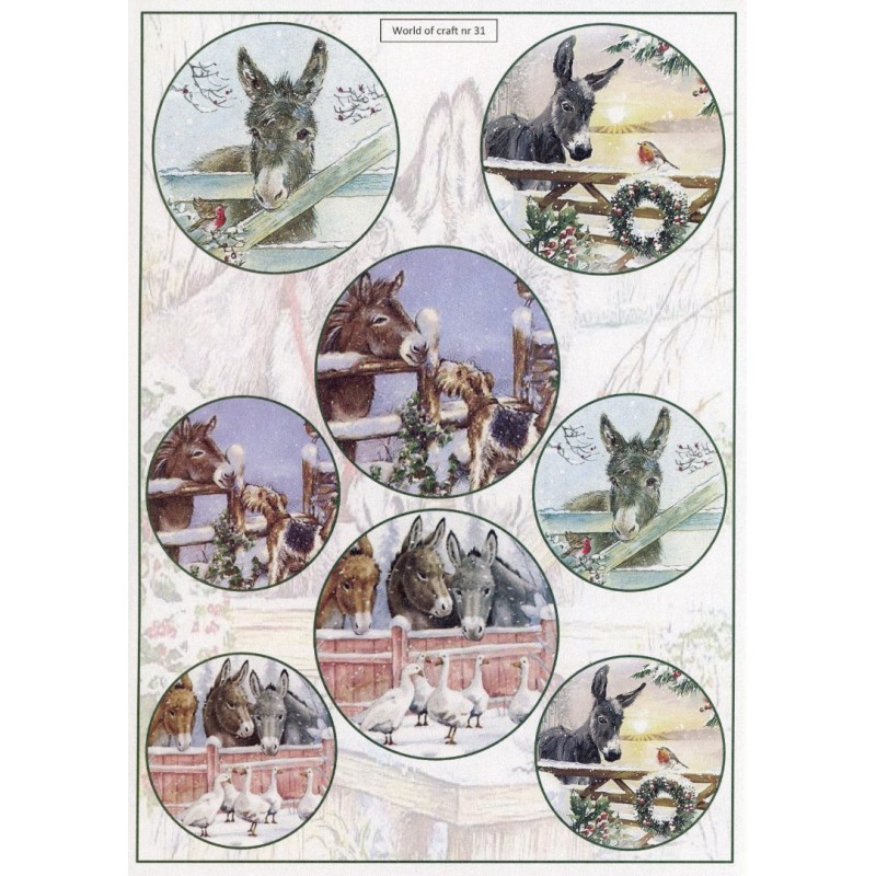 Cutting Sheet - WOC - nr 31 - Winter Donkey Cutting Sheet - WOC - nr 31 - Winter Donkey