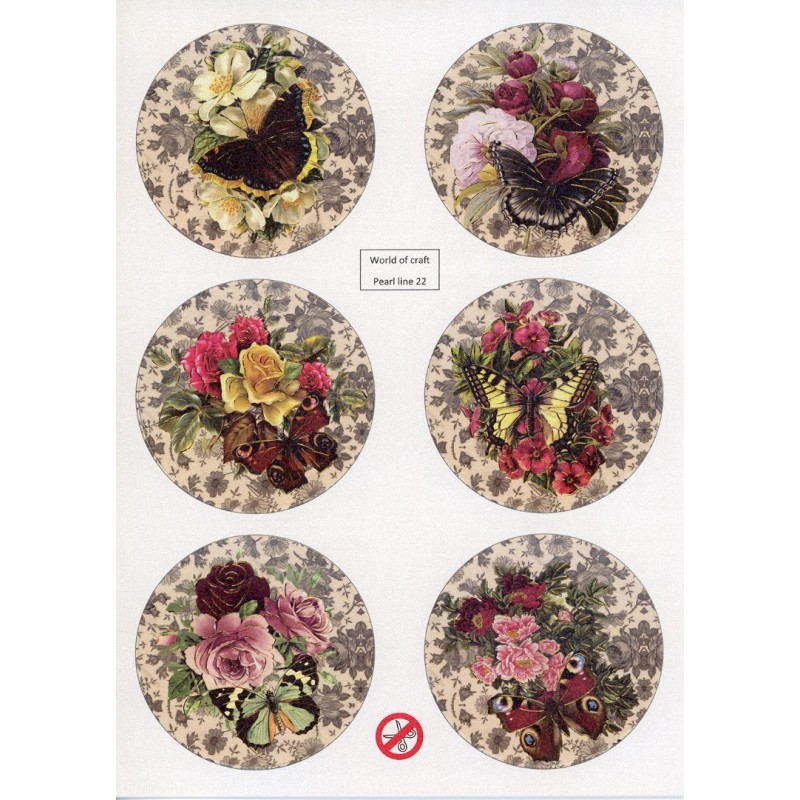 Scenery Parelmoer - WOC - nr22 - Butterflies - Round