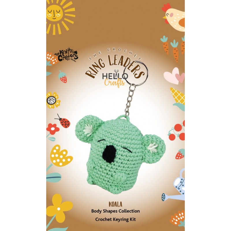 The Knitty Critters Keyring Koala The Knitty Critters Keyring Koala
