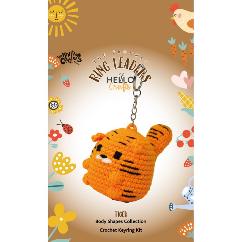 The Knitty Critters Keyring Tiger The Knitty Critters Keyring Tiger