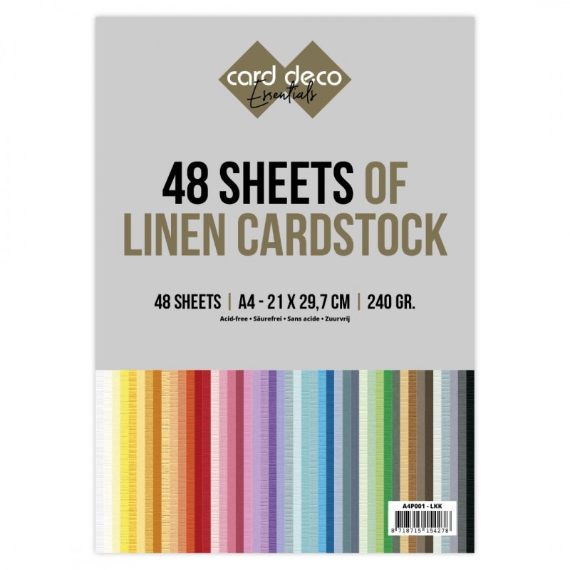 Jumbo kartonpakket - Card Deco - A4 - 48 Sheets