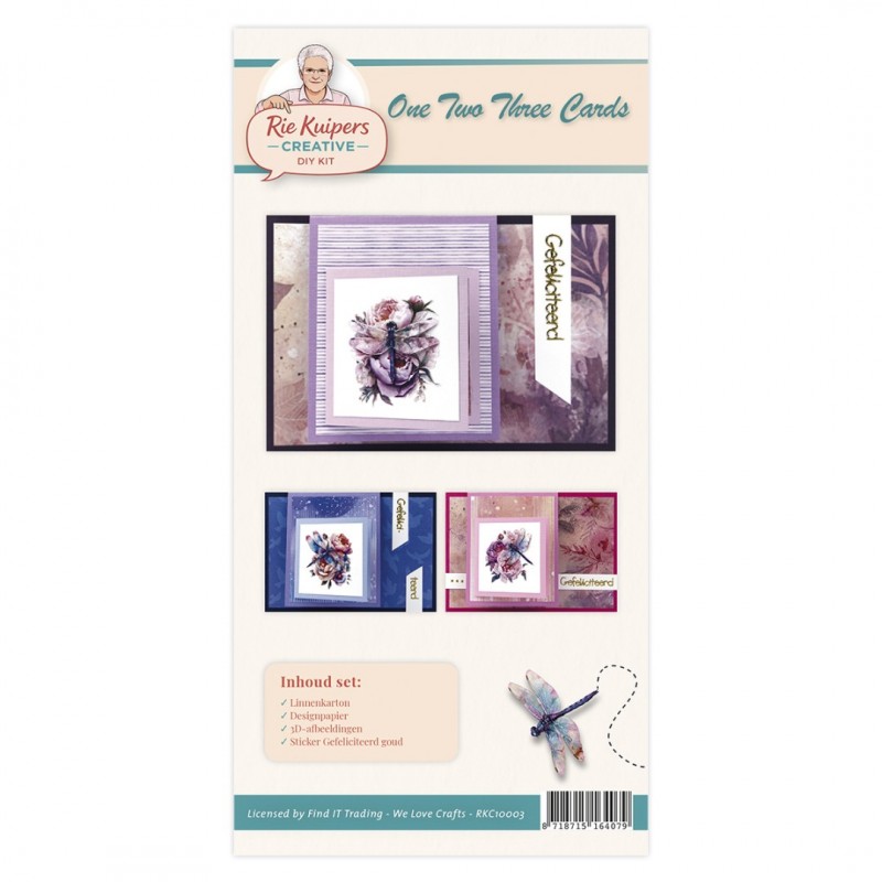 Rie Kuipers Creative – One-Two-Three Cards - Dragonflies Rie Kuipers Creative – One-Two-Three Cards - Dragonflies