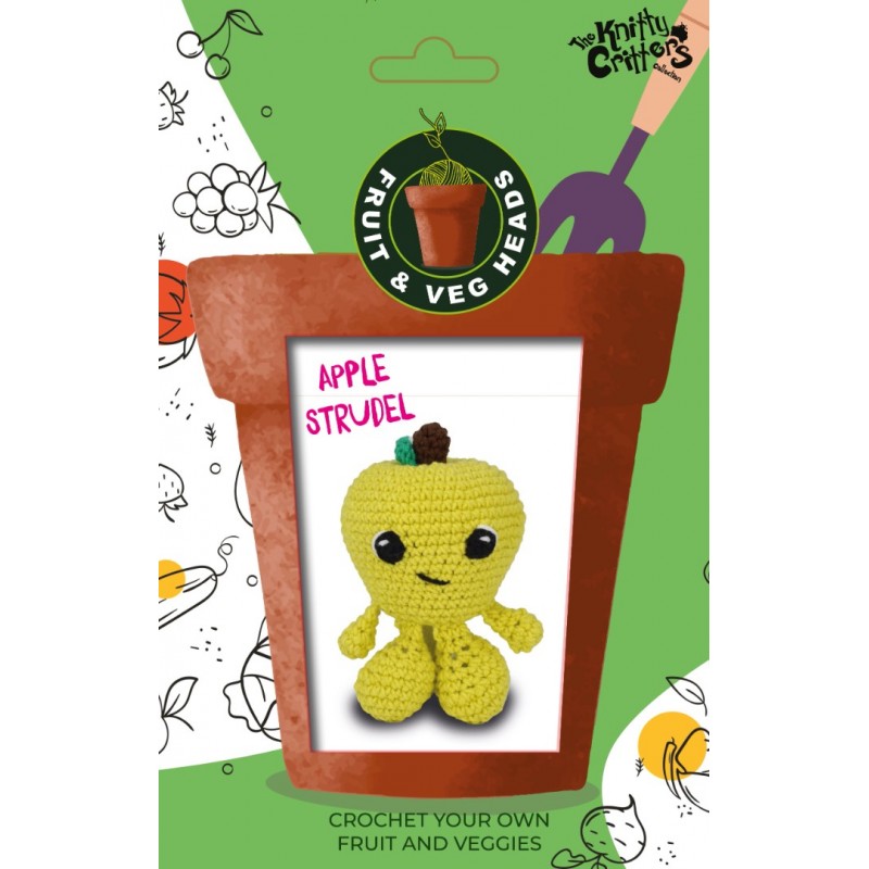 Knitty Critters Fruit and Veg - Apple Strudel
