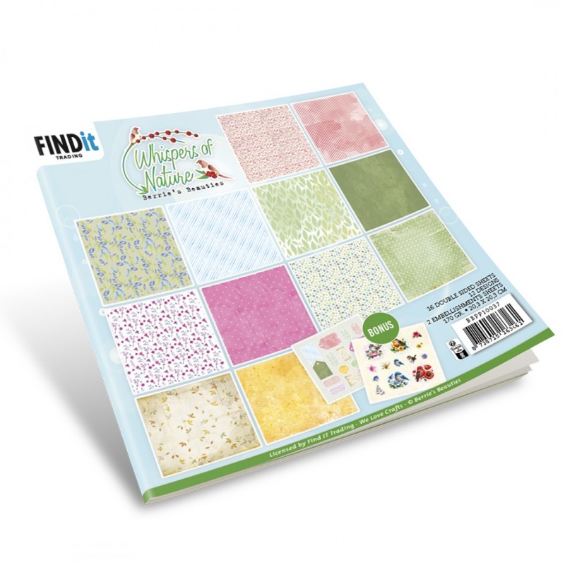 Paperpack - Berries Beauties - Whispers Of Nature 20 x 20 cm