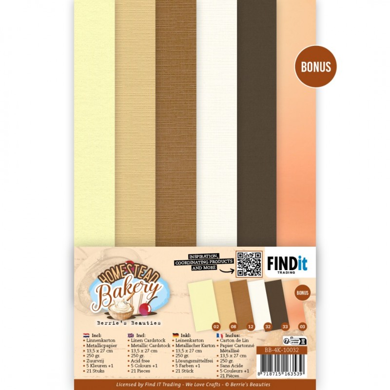 Linen Cardstock Pack - Berries Beauties - Homestead Bakery - 4K