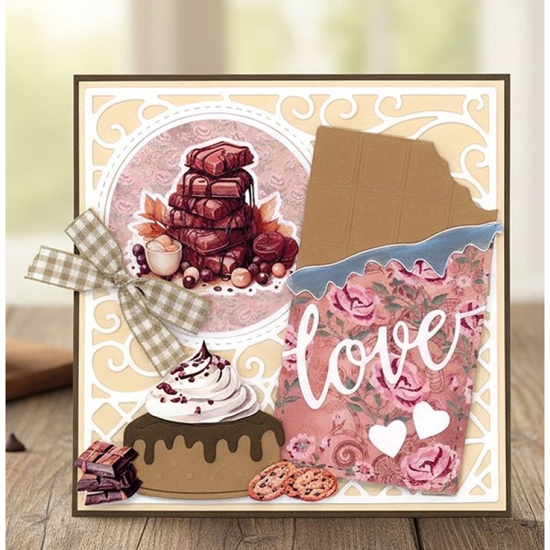3D Cutting Sheet - Berries Beauties - Sweet Moments - Choclate Bliss