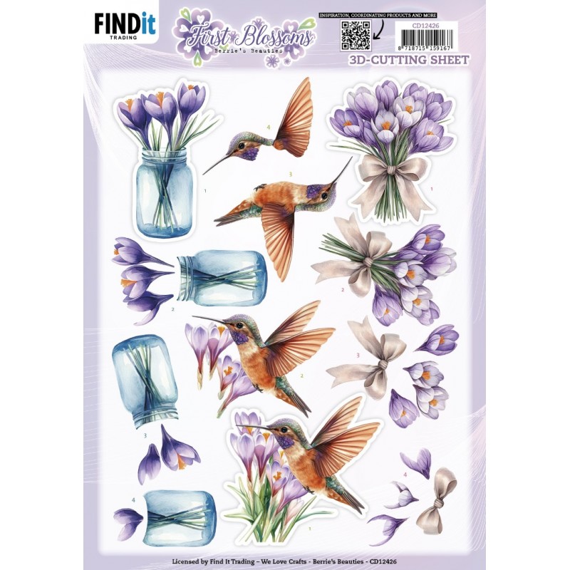 3D Cutting Sheet - Berries Beauties - First Blossoms - Flutter and Bloom 3D Cutting Sheet - Berries Beauties - First Blossoms - Flutter and Bloom